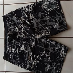 OCEAN CORE N BNWOT SZ 36 MENS BLK w GREY n WHITE BOARD SHORTS